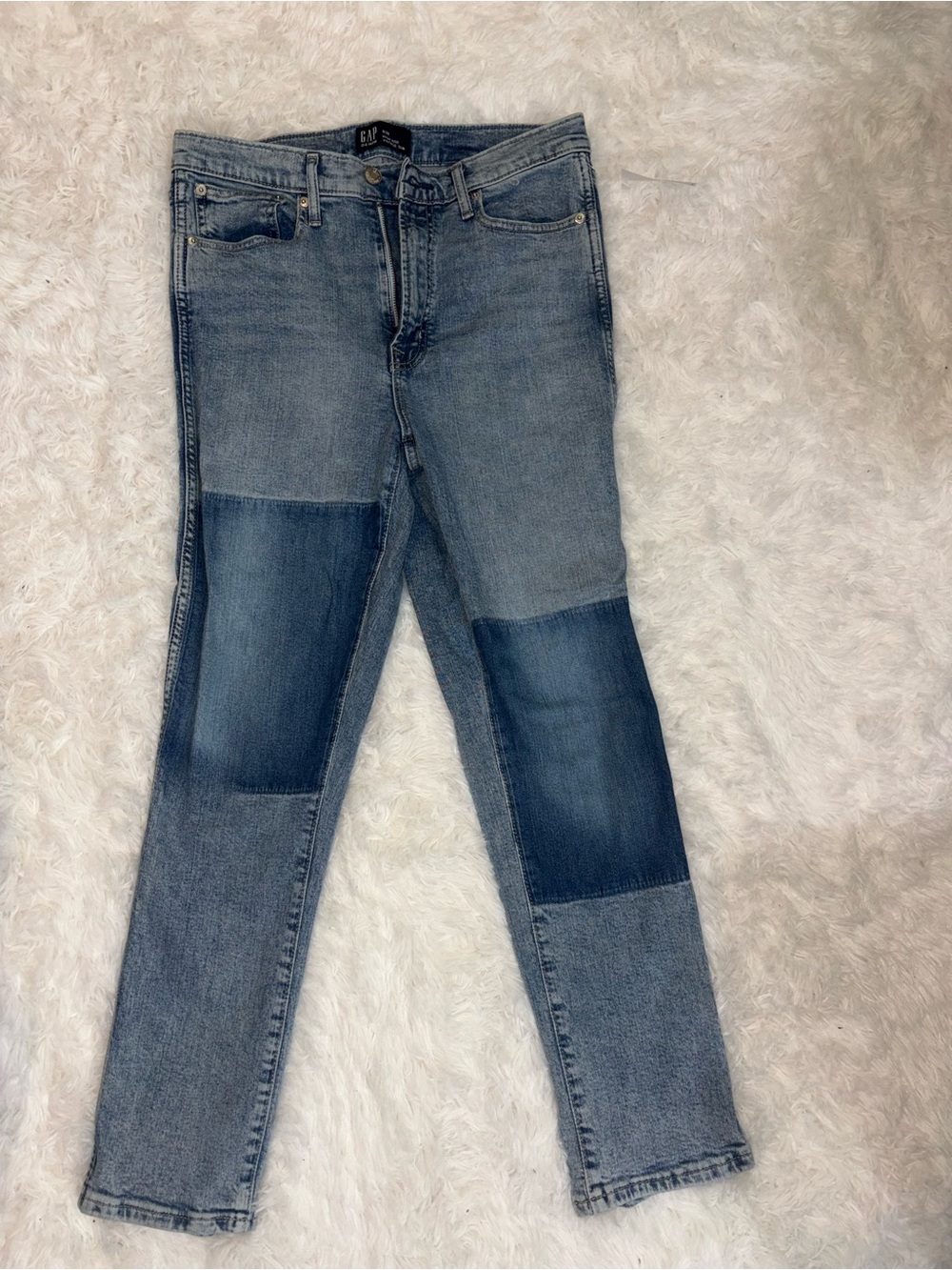 GAP Women’s Two-Tone Light Blue Skinny Jeans